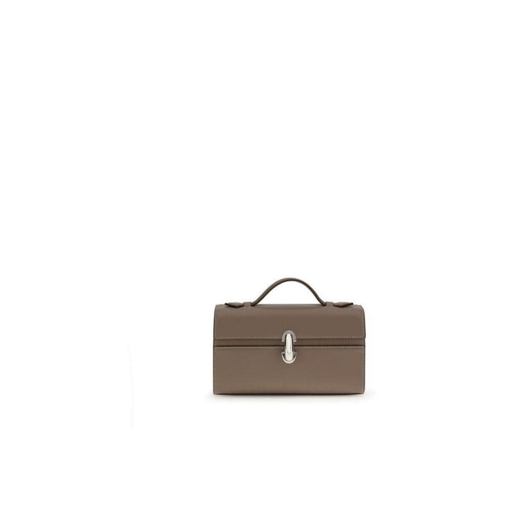 Savette Calf Leather Bos Taurus Shoulder Bag Women Brown Shoulder Bags